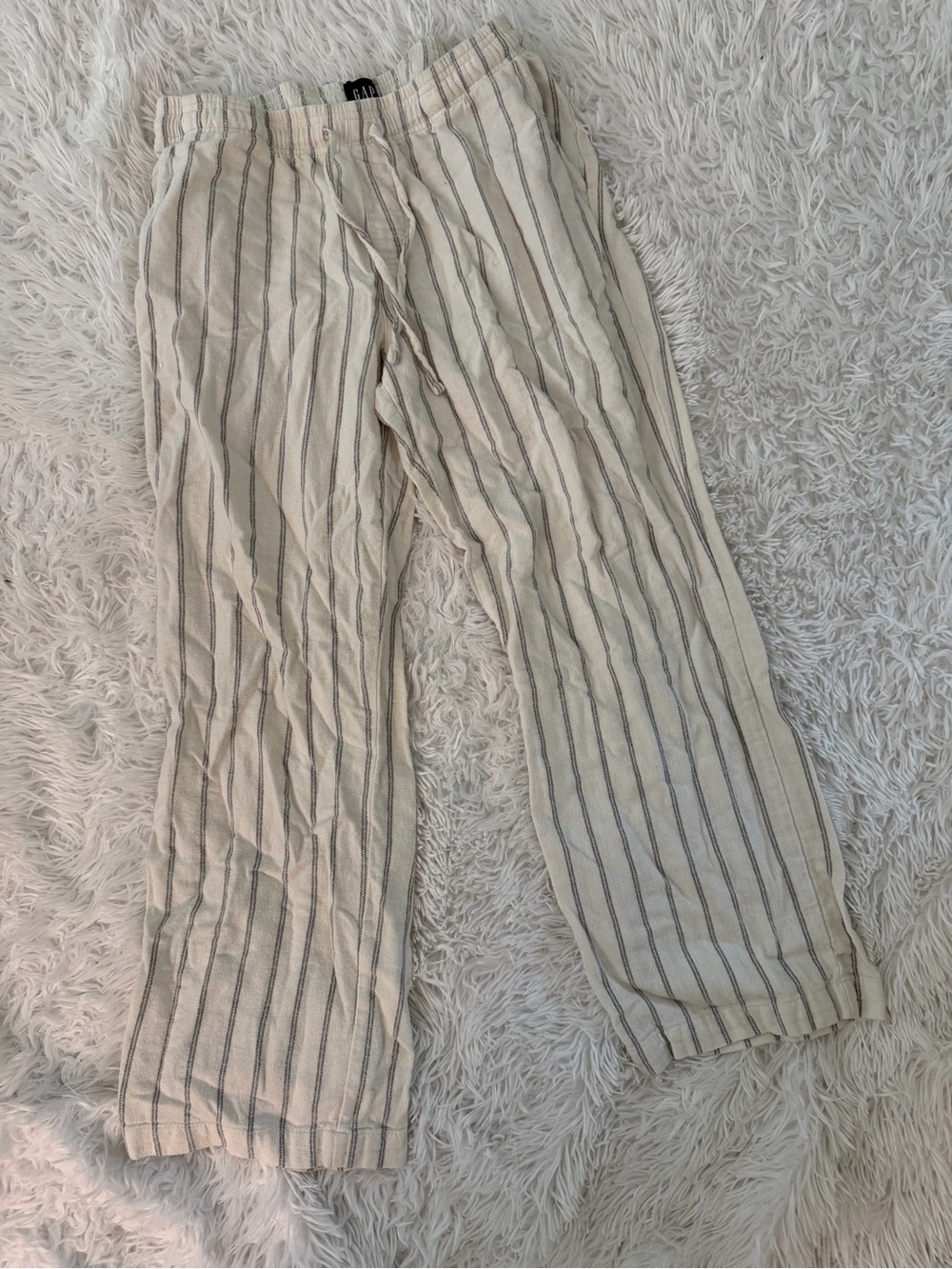 GAP Size M 100% Cotton Striped Pajama Lounge Pants - Picture 1 of 6